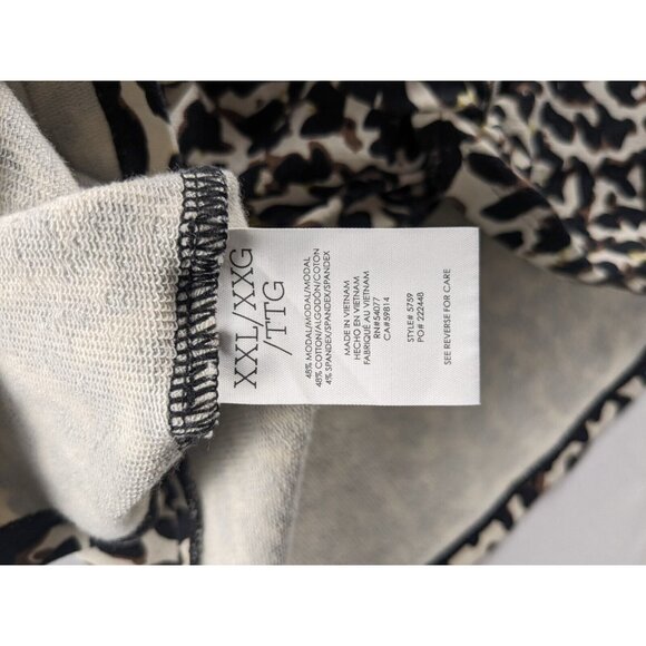 Cabi XXL Tank Top Leopard Animal Print Knotty Hem Sleeveless Style 5759 Womens - Picture 6 of 6